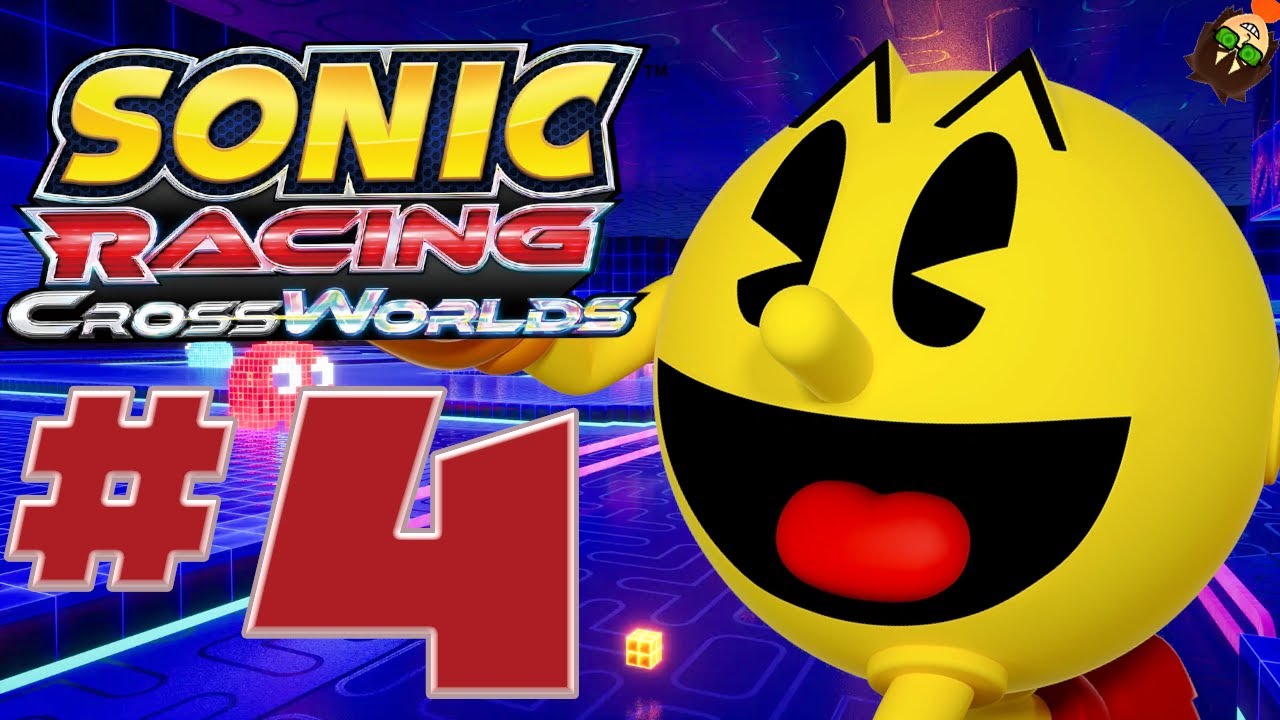Sonic Racing: CrossWorlds #4 - Тыквенный Гран-при в стиле PAC-MAN + трассы из DLC 1 - Полное прох...