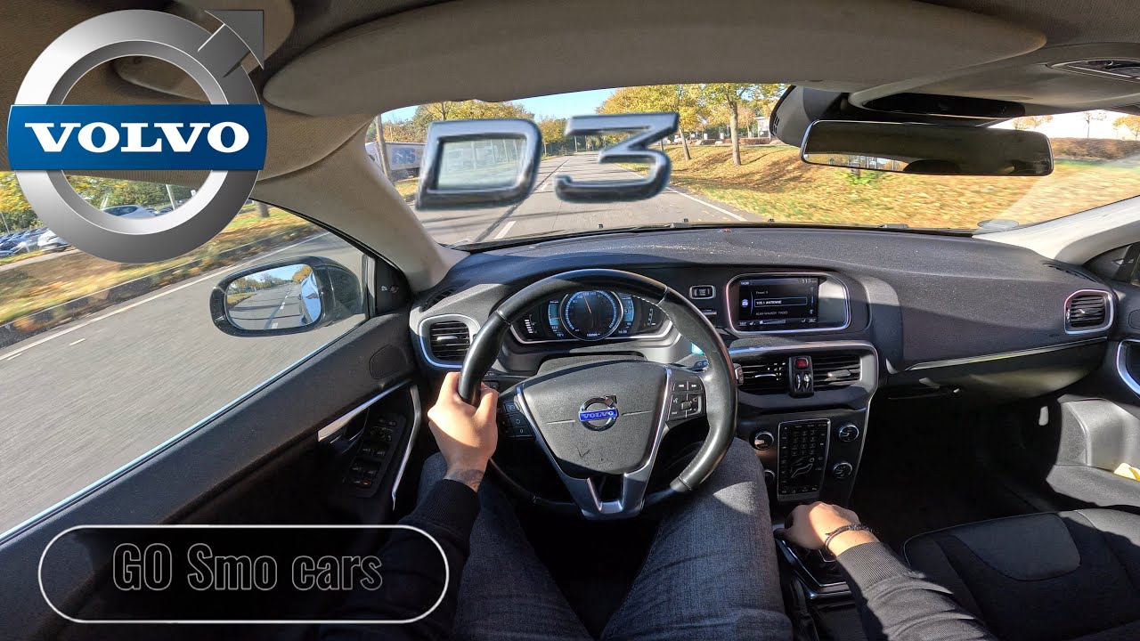 Volvo D3 V40 // 2.0 150 HP // 4K POV Test Drive // GO Smo cars 