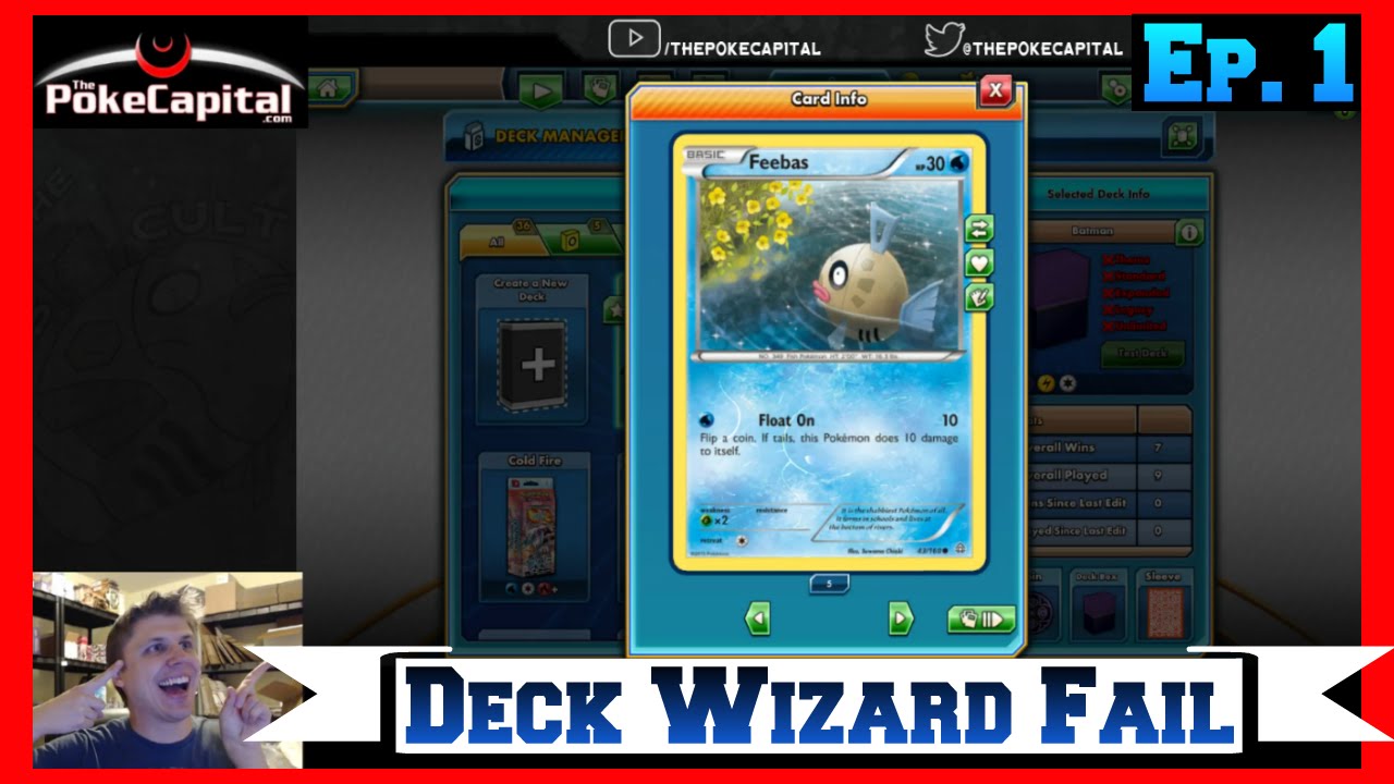 Pokemon PTCGO Deck Wizard Fail Ep. 1 - Feebas !!!