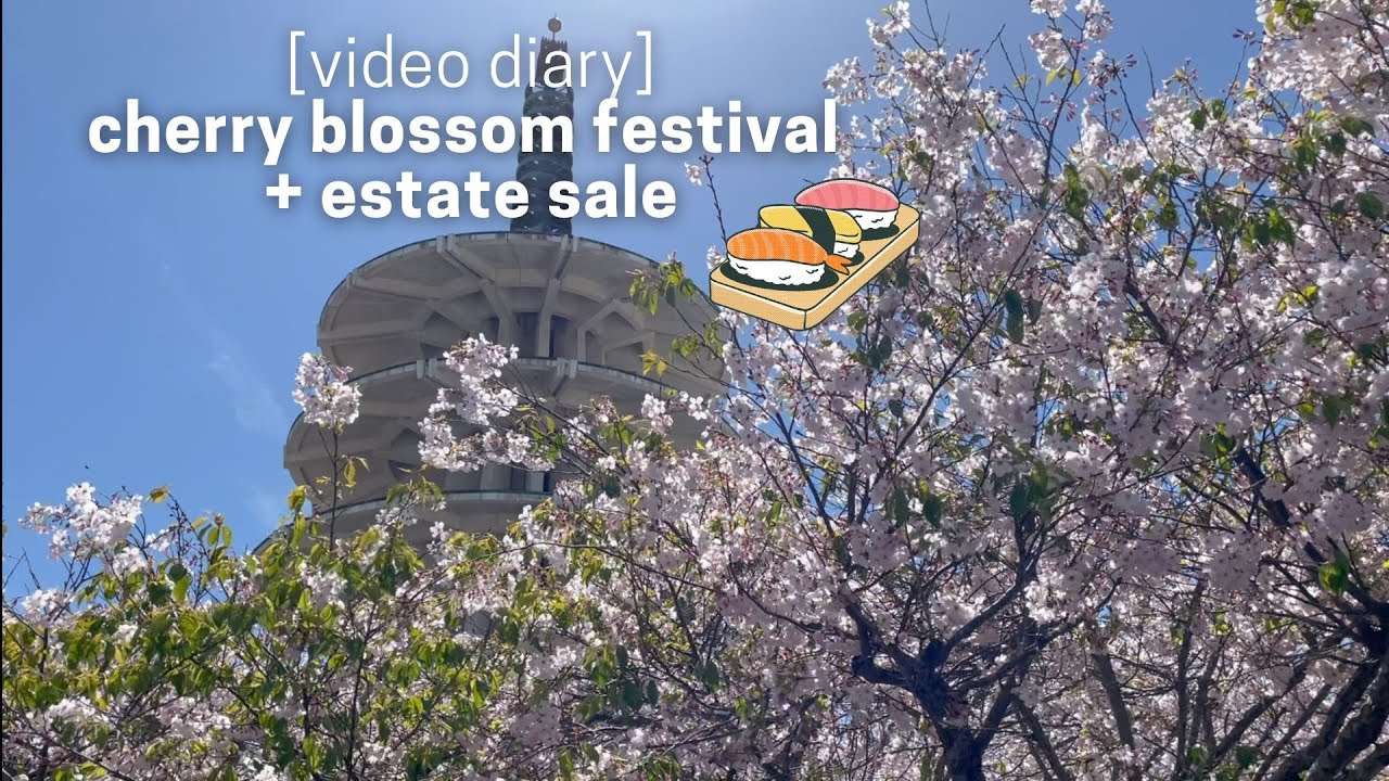 estate sale and japantown's cherry blossom festival