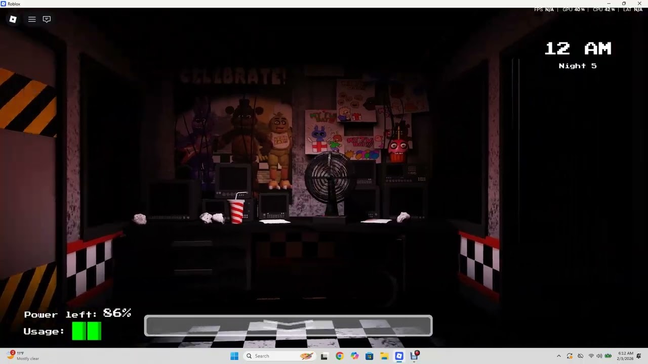 fnaf night 5 any idea on how to survive it (roblox)