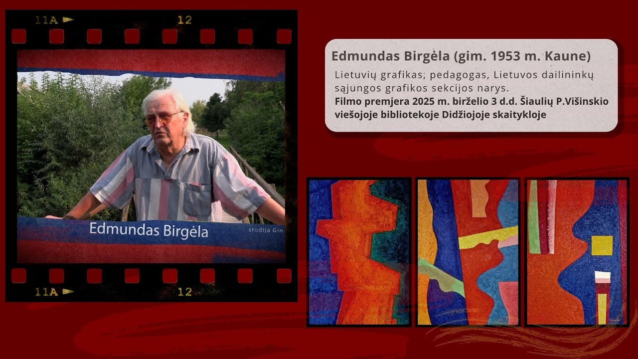 EDMUNDAS BIRGĖLA iš ciklo ŠIAULIŲ MENININKAI
