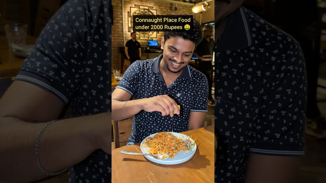 Connaught Place Delhi Cafe Food under 2000 rupees 🤤🔥