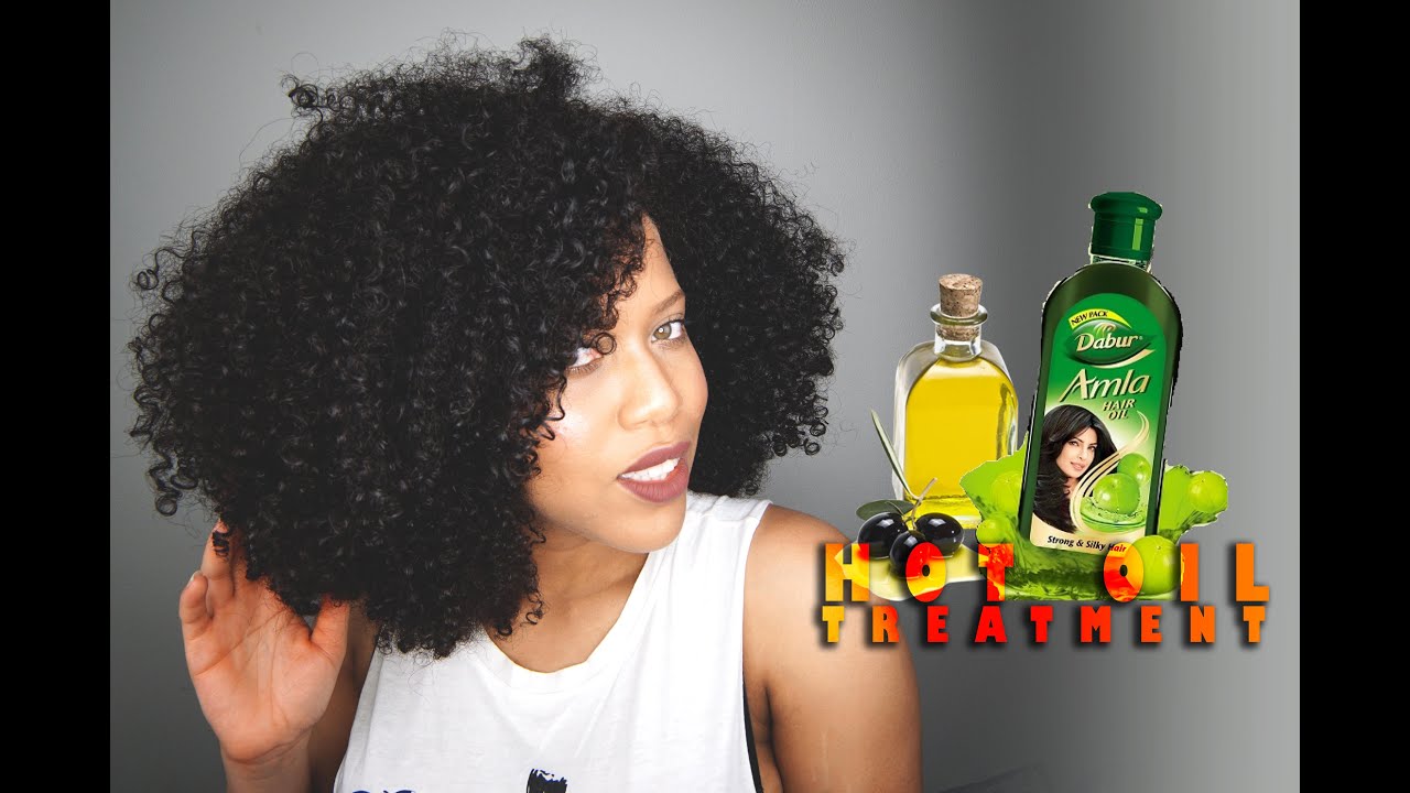 Hot Oil Treatment For Frizzy And Dry Natural Hair // Samantha Pollack