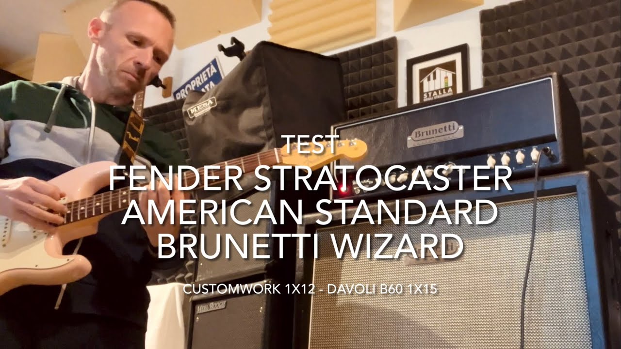 Fender Stratocaster American Standard & Brunetti Wizard - tone test
