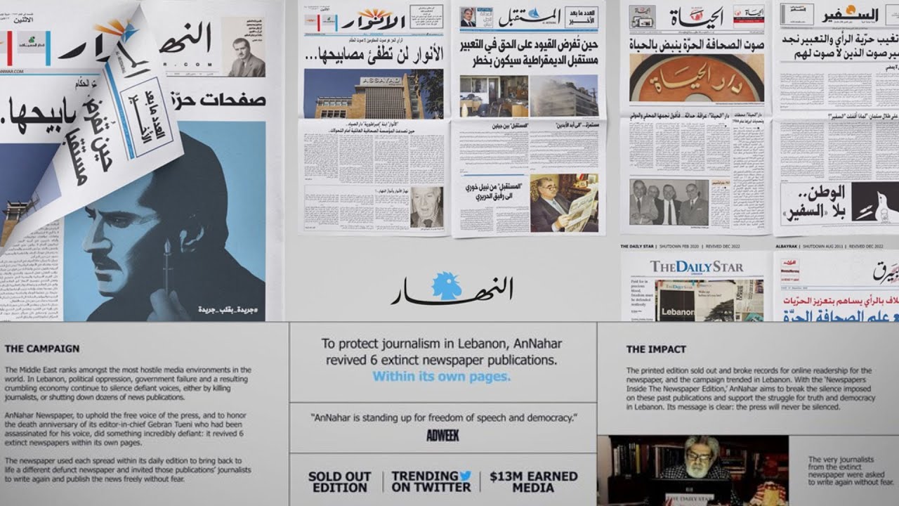 Annahar Newspaper - Newspapers Inside The Newspaper Edition (Case Study) | 2022 Campaign