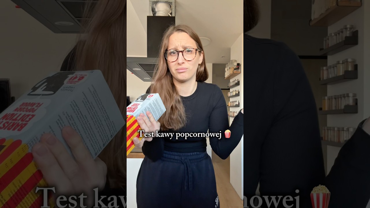 Test kawy popcornowej! 🍿 #test #foodtest #testjedzenia #nowość #ytshorts #newfood #testing #hit