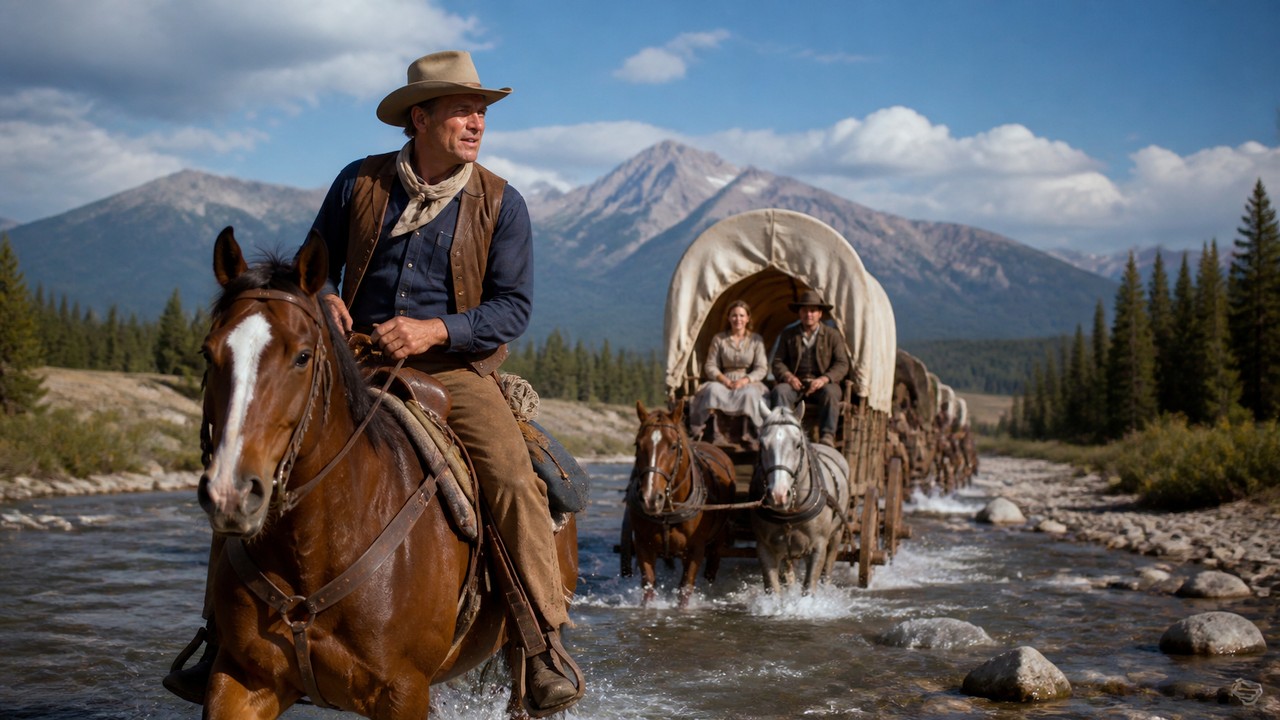 Western Adventure | John Wayne Leads a Pioneer Wagon Train West | The Big Trail