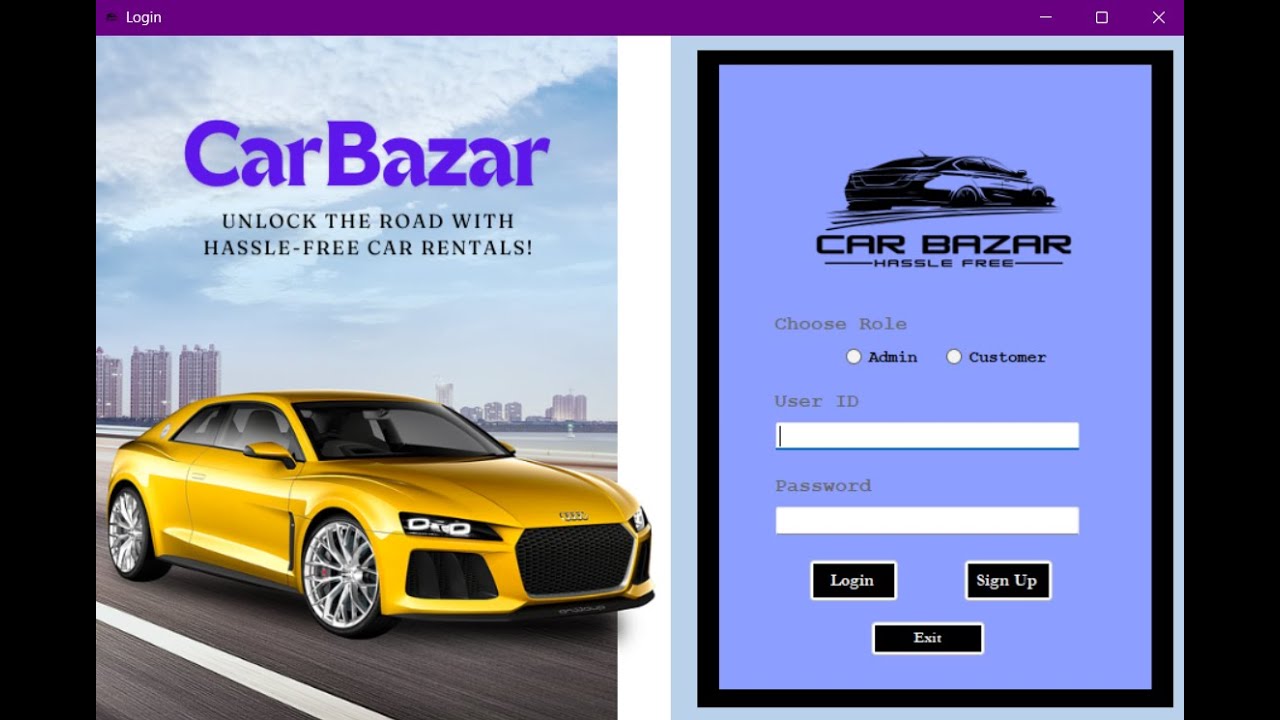 Car Rental Management System using C#