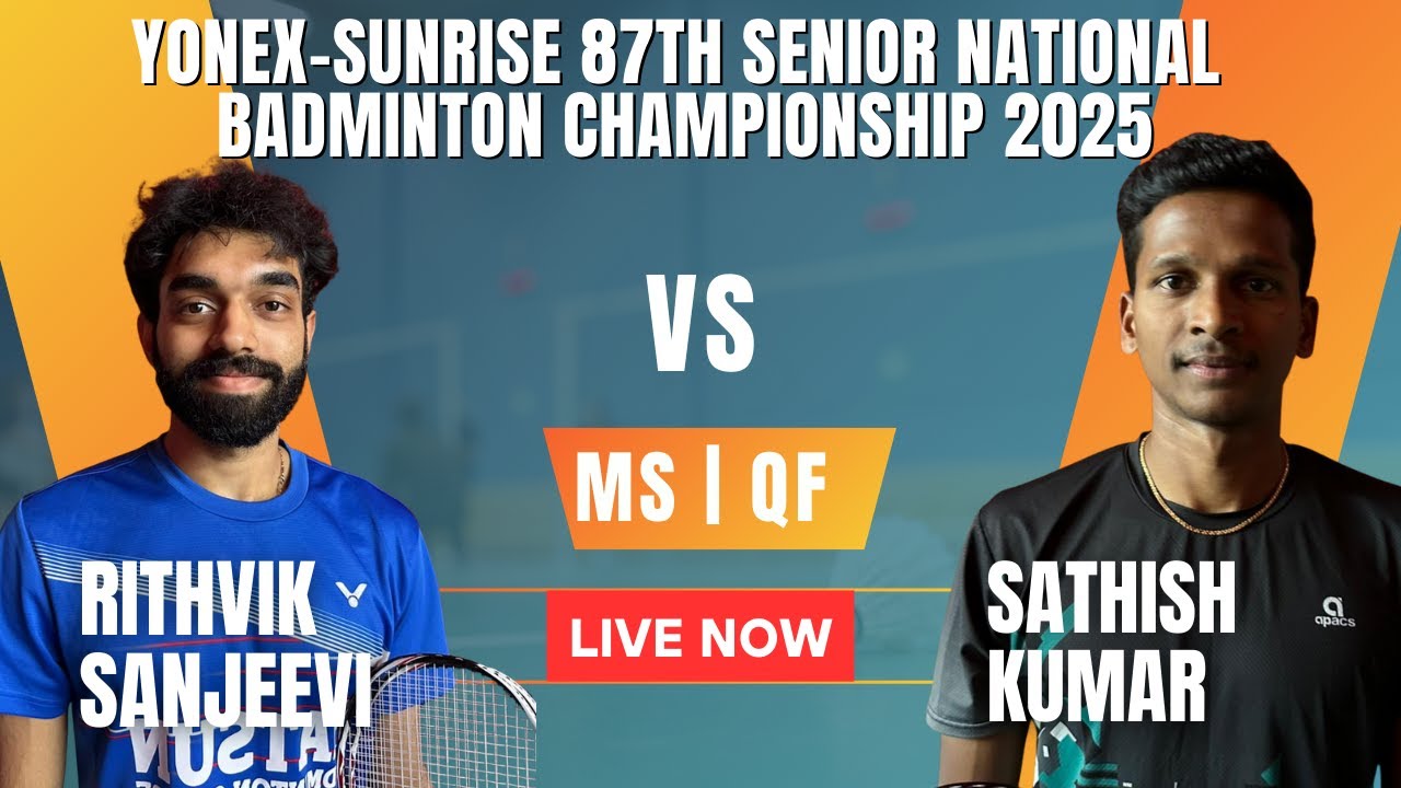 MS | QF | Rithvik SANJEEVI S. VS Sathish Kumar K. #BWF #badminton #fan4ever #sports