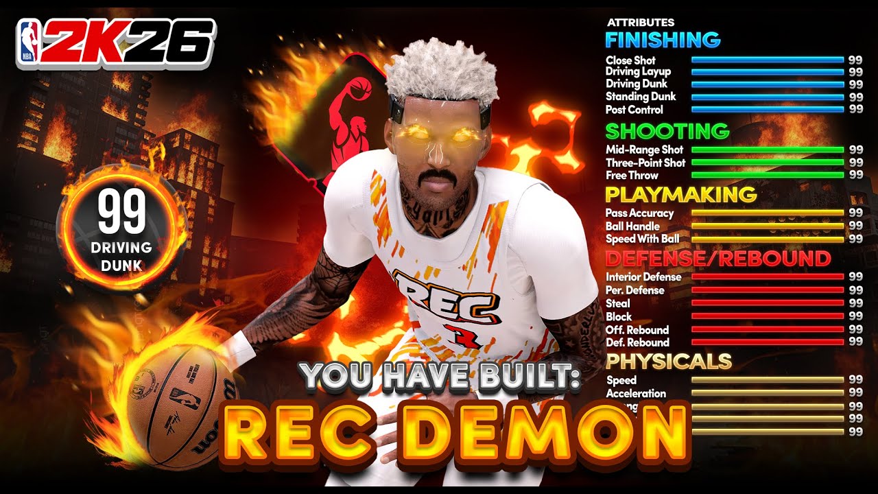 *BEST* 6'4 “REC DEMON” SLASHING POINT GUARD BUILD IS NBA 2K26 – BEST REC BUILD 2K26