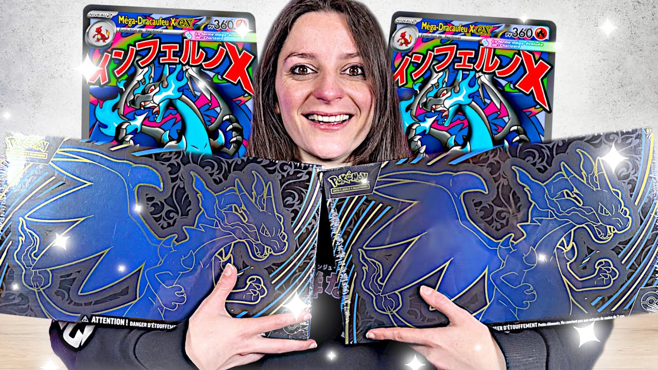 On ouvre 2 ULTRA PREMIUM Méga Dracaufeu EX ! ( UPC Dracaufeu Pokémon ME02 )