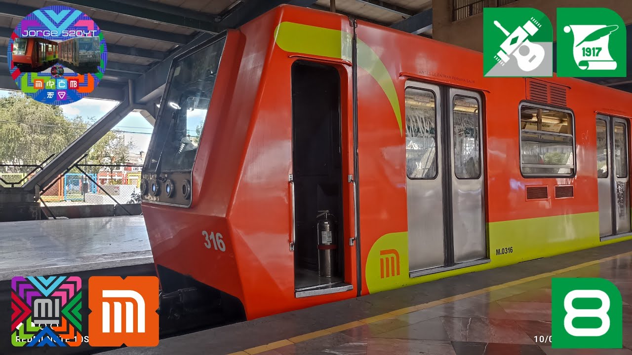 Metro CDMX Línea 8: Recorrido completo [NM 79 M.0315/M.0316]
