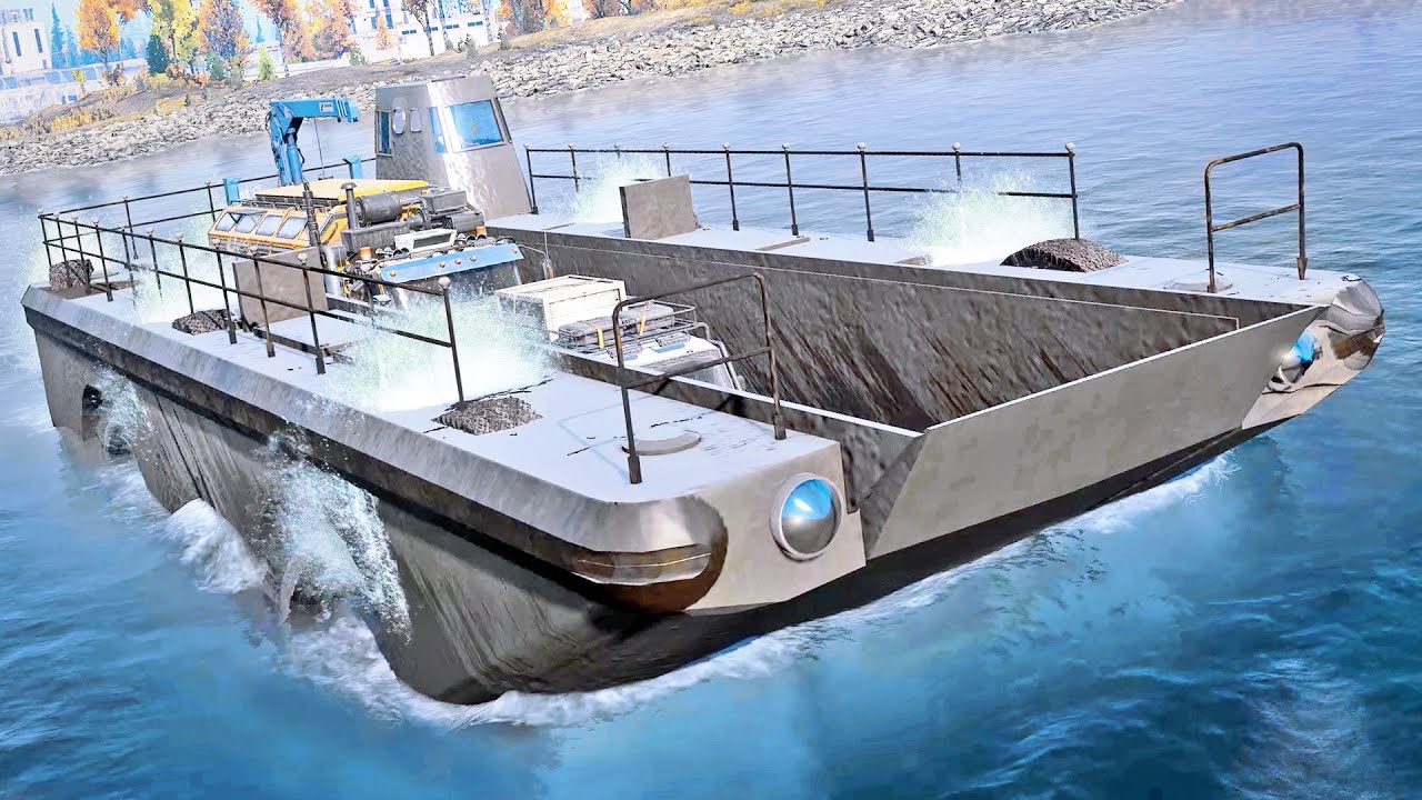Driving a Ferry Boat in SnowRunner!