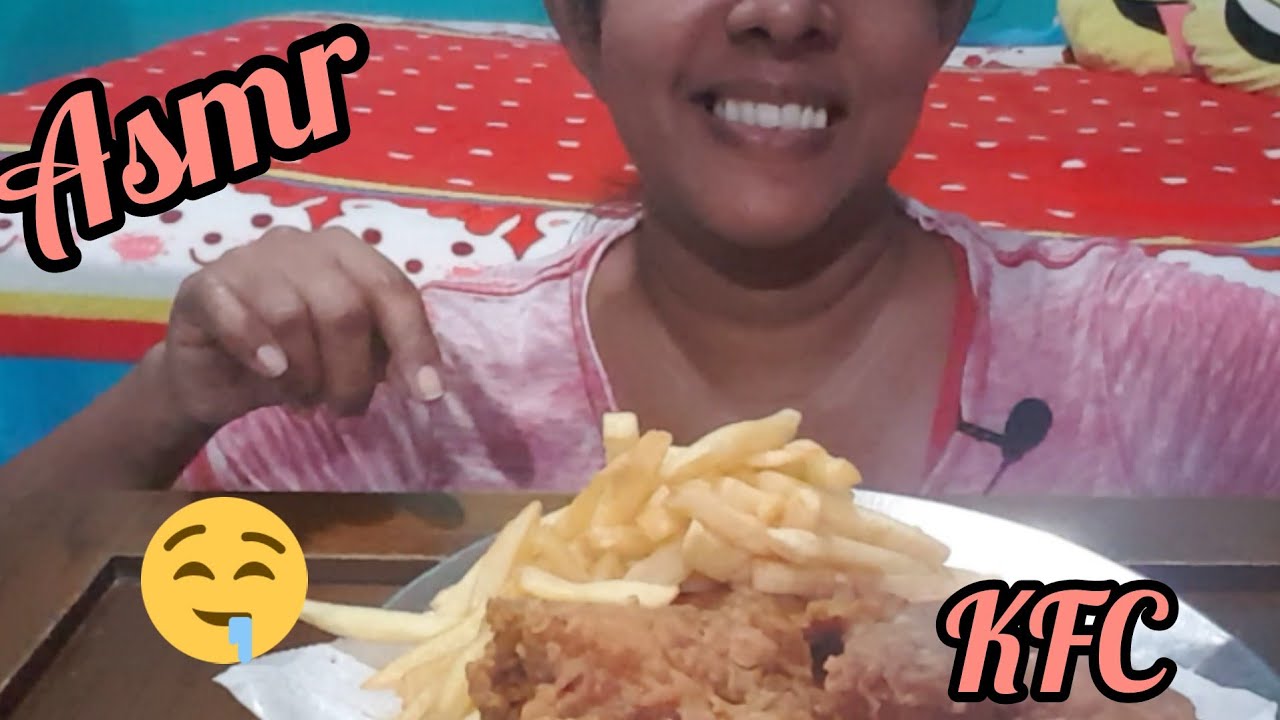 Trini ASMR *Eating KFC *smacking ,crunchy sounds*ASMR