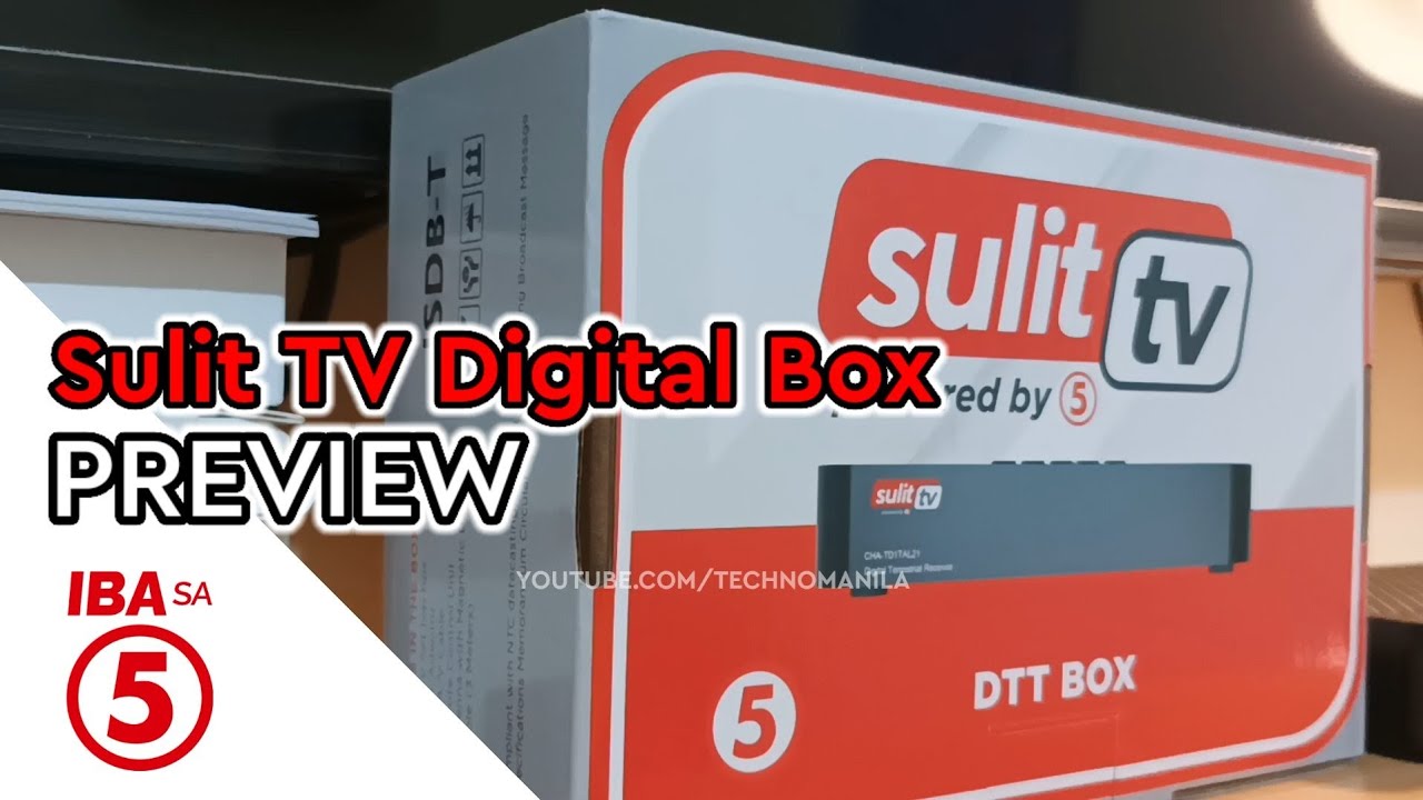 Sulit TV Digibox TV5 (Preview) ISDB-T Digital TV Receiver to Compete with GMA Affordabox