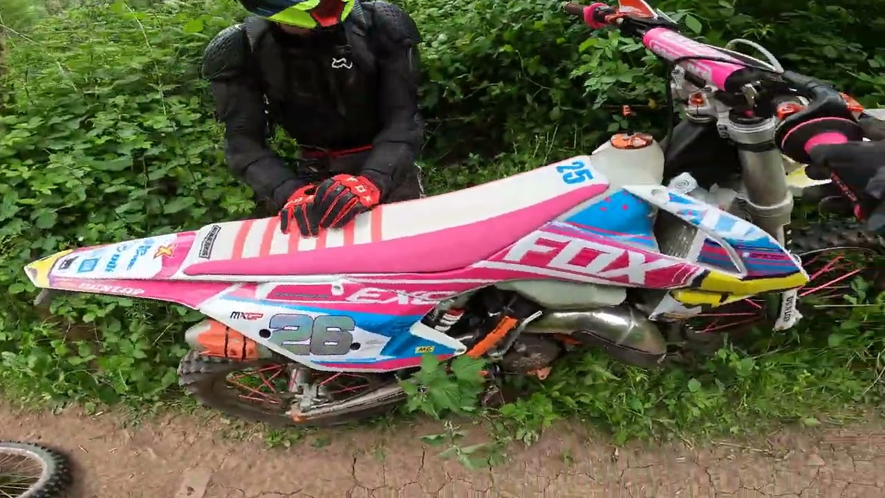 Keynsham Enduro  KTM 300 following KTM 125 exc
