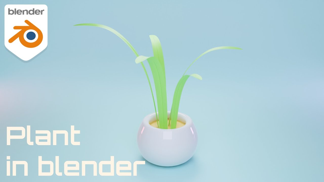 Pot plant modelling | Blender 2.93.