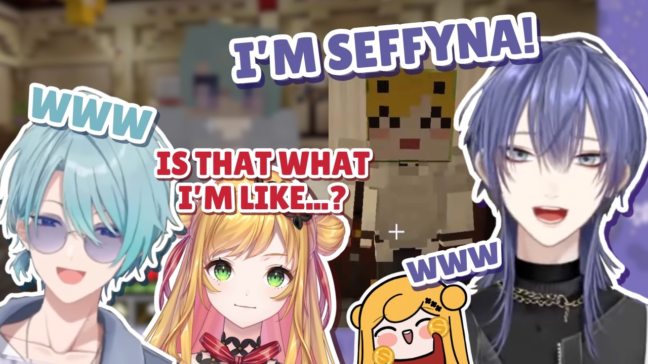(eng sub) nagao pretends to be seffyna in minecraft (voice impression) | Nagao Kei/Seffyna/Nijisanji