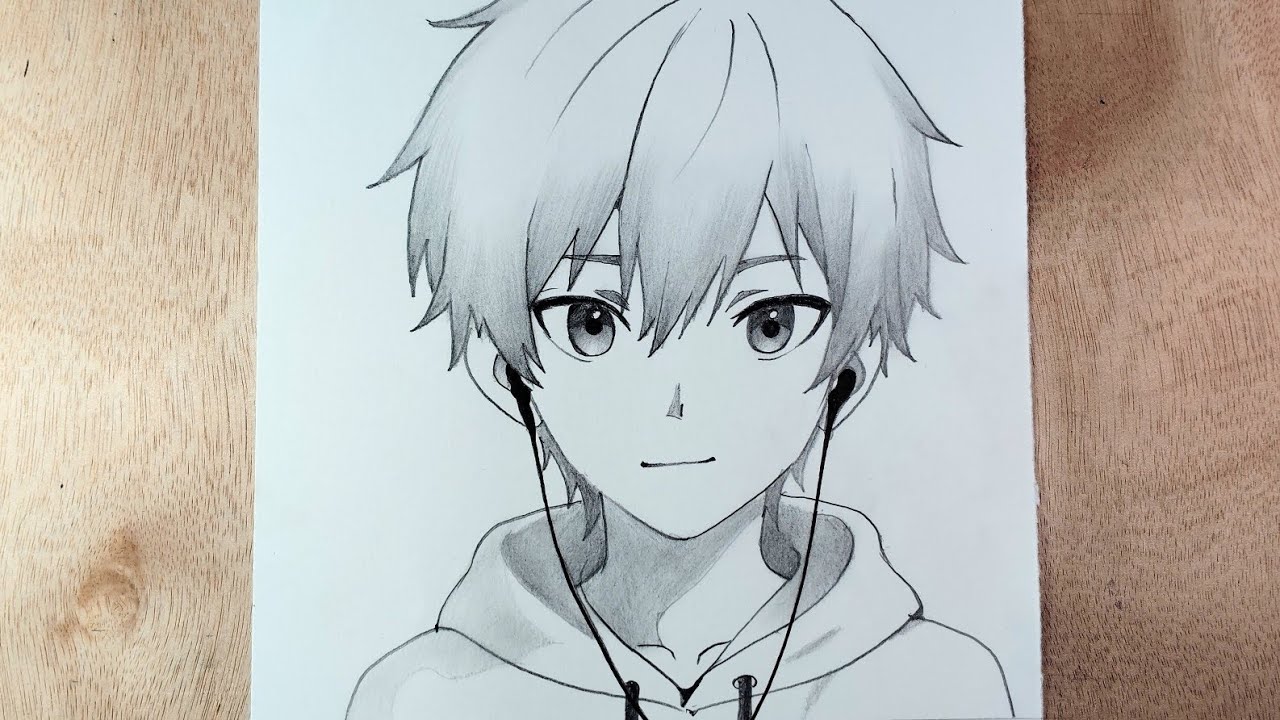 How to Draw a Simple Anime boy || Step by Step tutorial 