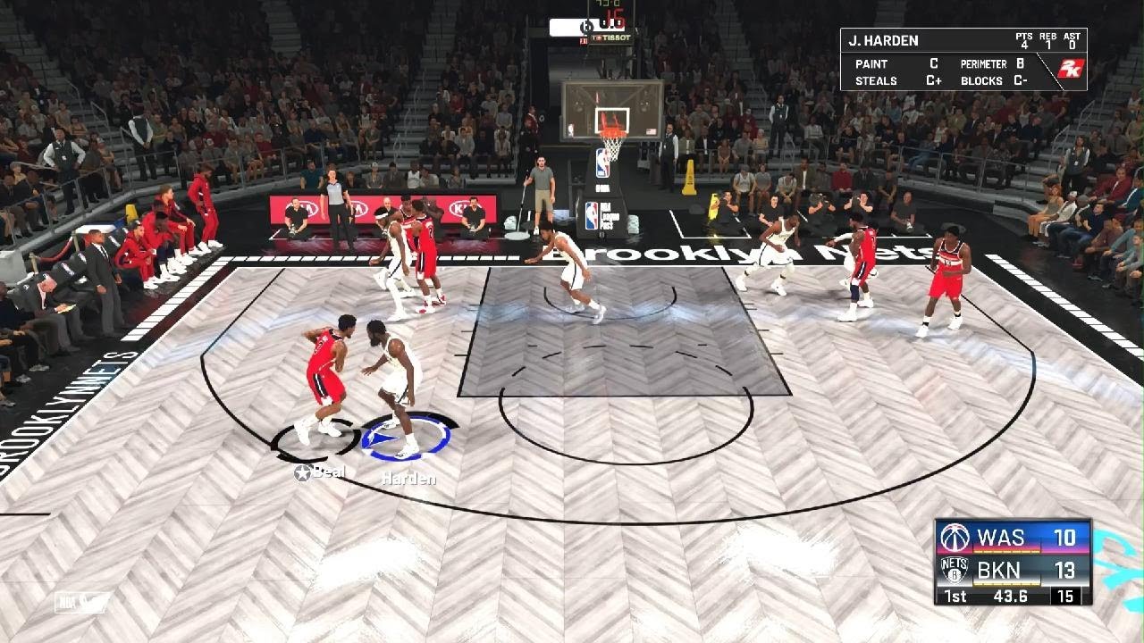 NBA 2K21 Brooklyn Nets vs Washington Wizards 2020-21 season