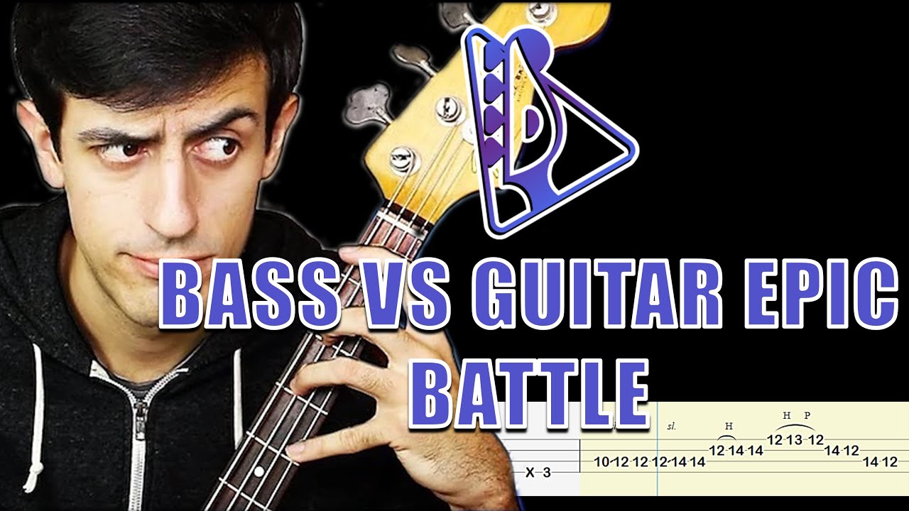 Davie504 - BASS vs GUITAR Epic Battle ft. TheDooo (Bass Tabs) By @ChamisBass #chamisbass #basstabs
