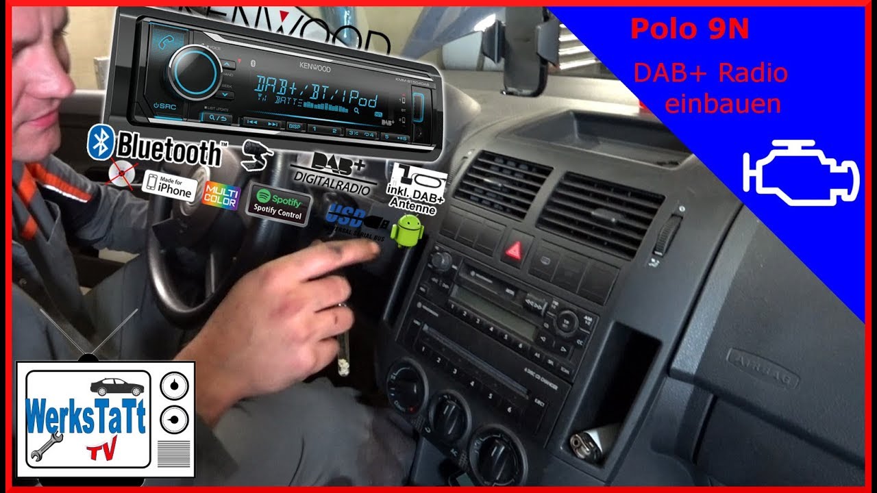 ►VW Polo 9N◄ DAB+ Radio einbauen [DAB+ Audio install] ◢WERKSTATT-TV◣