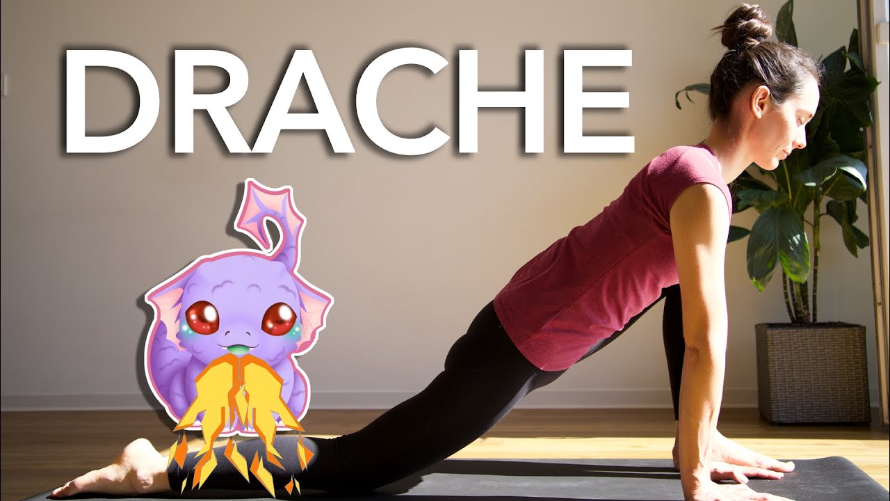 DRACHEN HALTUNG | 1 minute yoga asana für ANFÄNGER