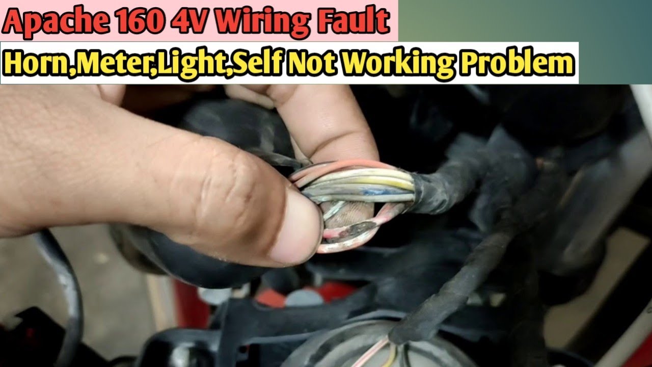 Apache 160 4V Electrical Fault || Meter Horn Light Self is not Working