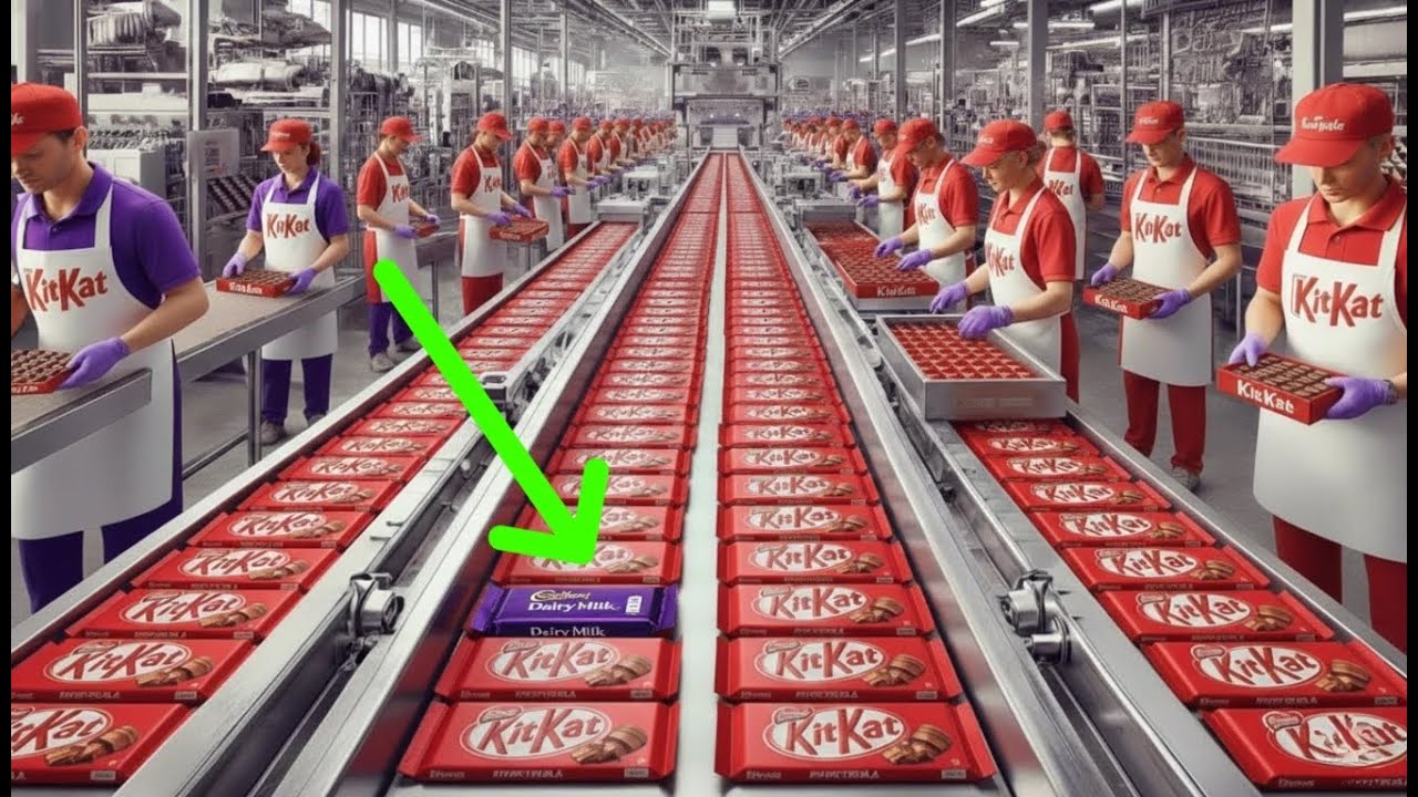 How Kitkat Are Made In a Factory | See How They Make 10 Million Bars Every Day!