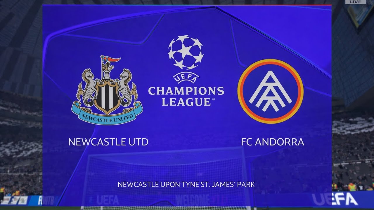 Newcastle United FC v FC Andorra | UEFA Champions League Group Stage 33/34 | FC26 Career Mode