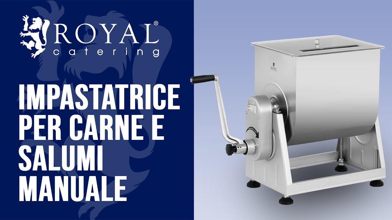 Impastatrice per carne e salumi manuale RC-MMA28 | Royal Catering | Presentazione del prodotto