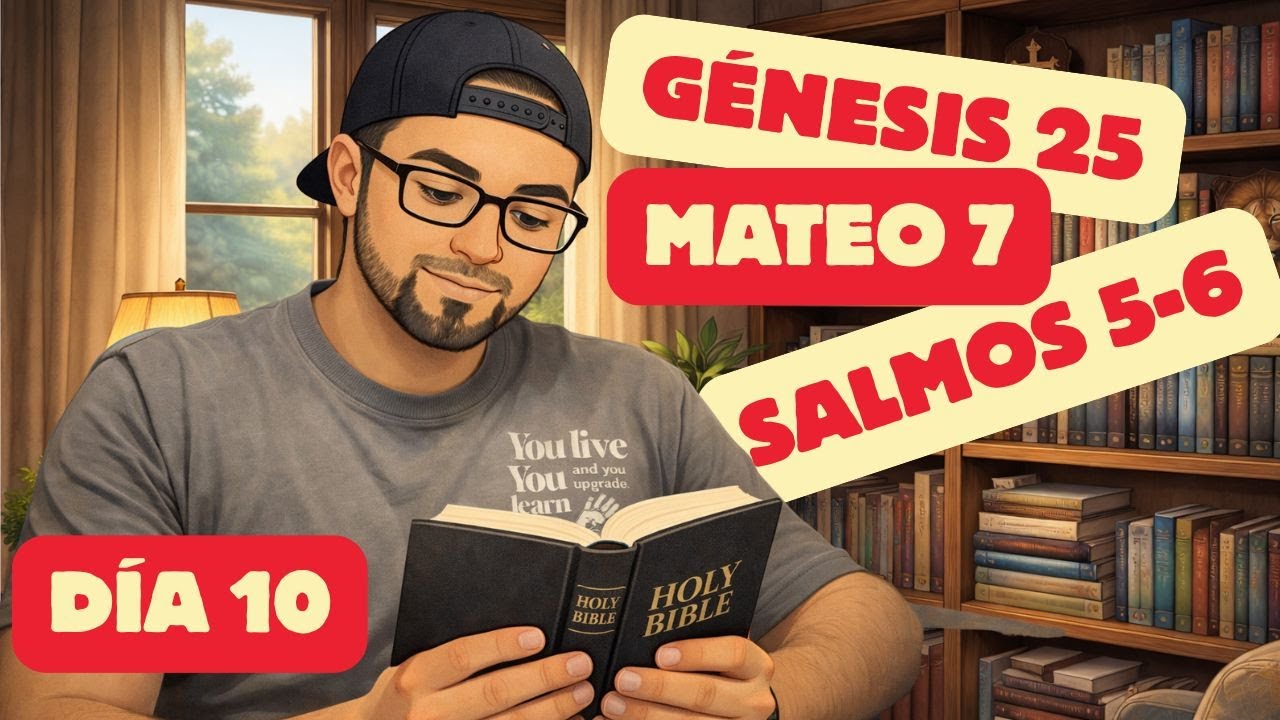 Día 10 - Mateo 7 - Salmos 5-6 - Génesis 25