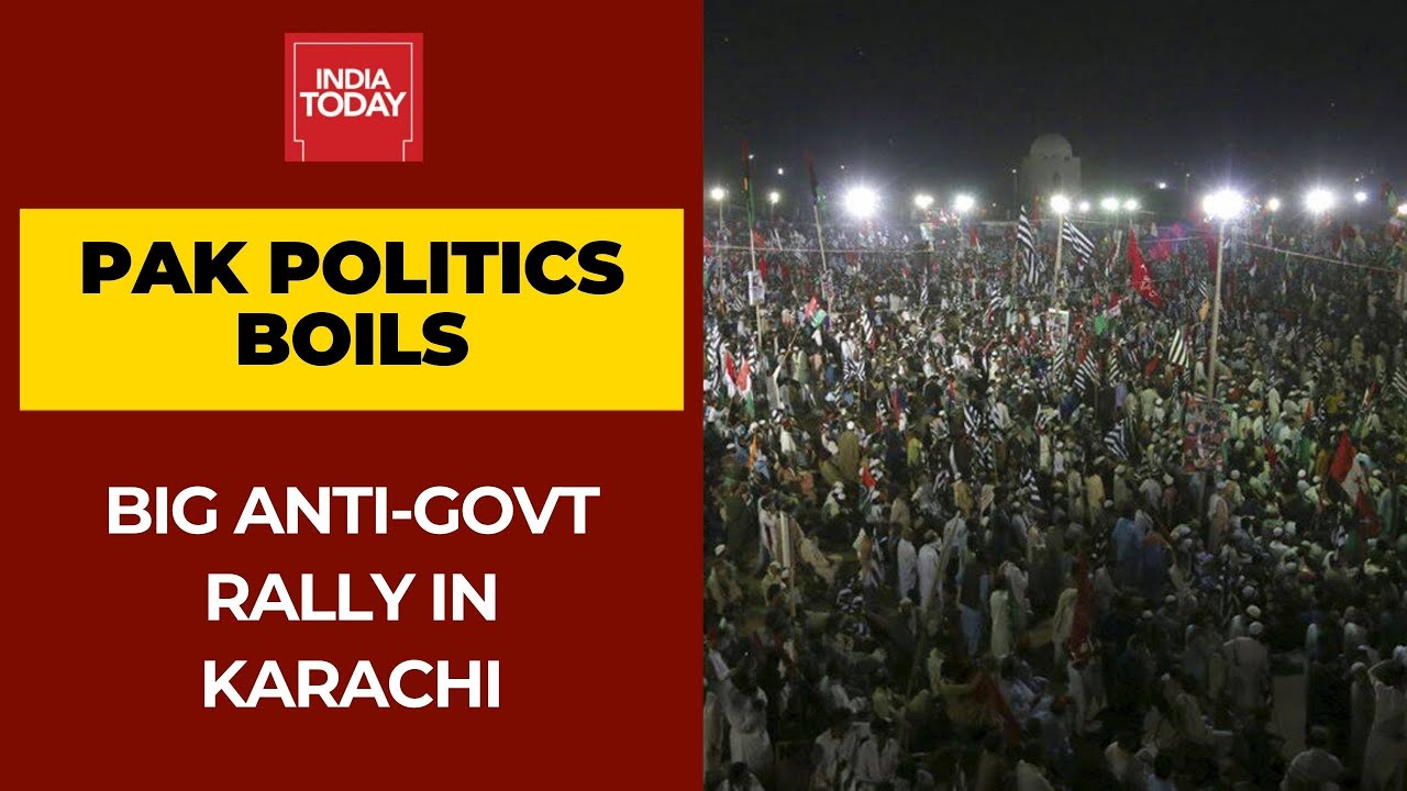 Thousands Protest In Karachi Demanding Pakistan PM Imran Khan's Resignation