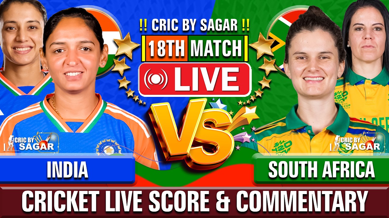 India Women vs South Africa Women | Cricket Live Score & Commentary | 21st Jun, 2026