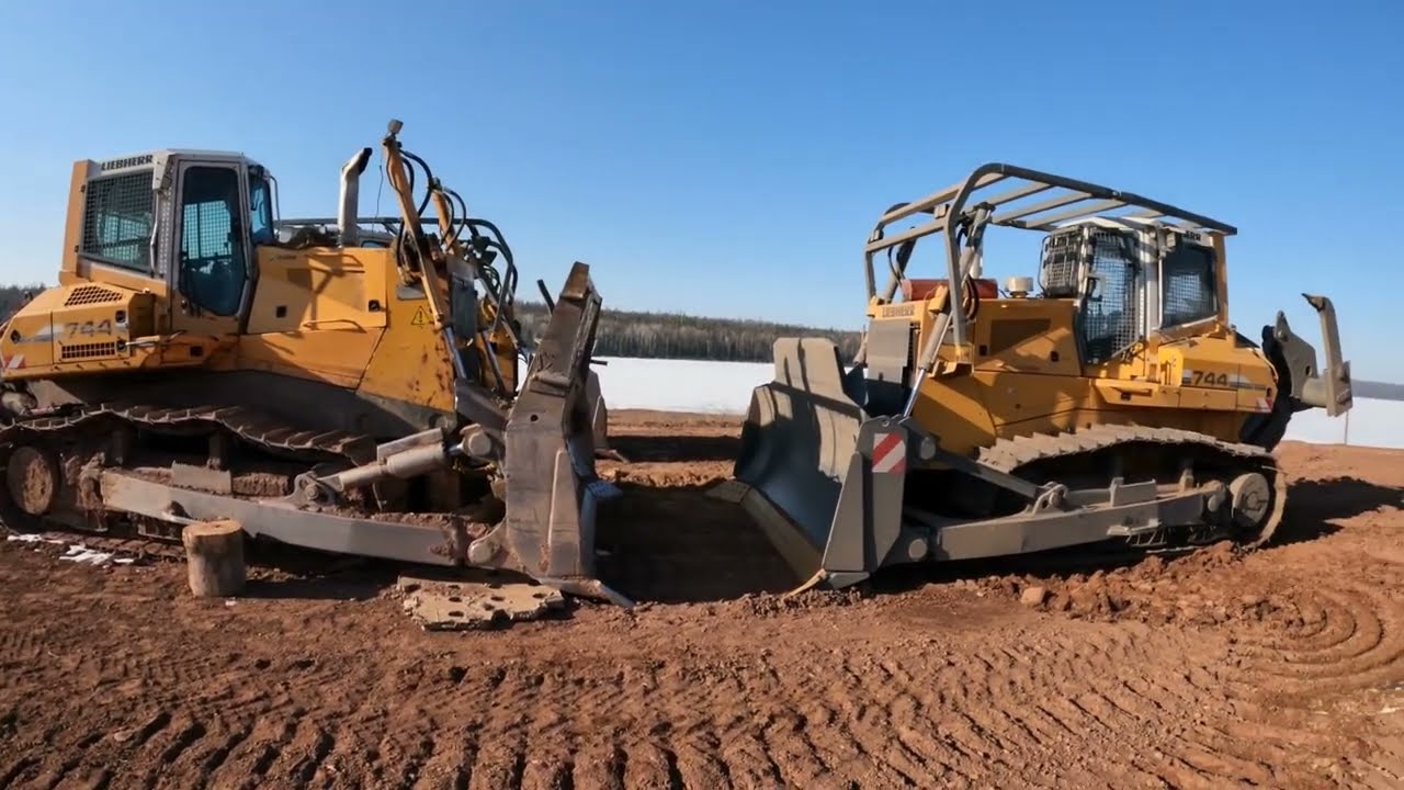 Бульдозер liebherr 744 Прощай старый друг!