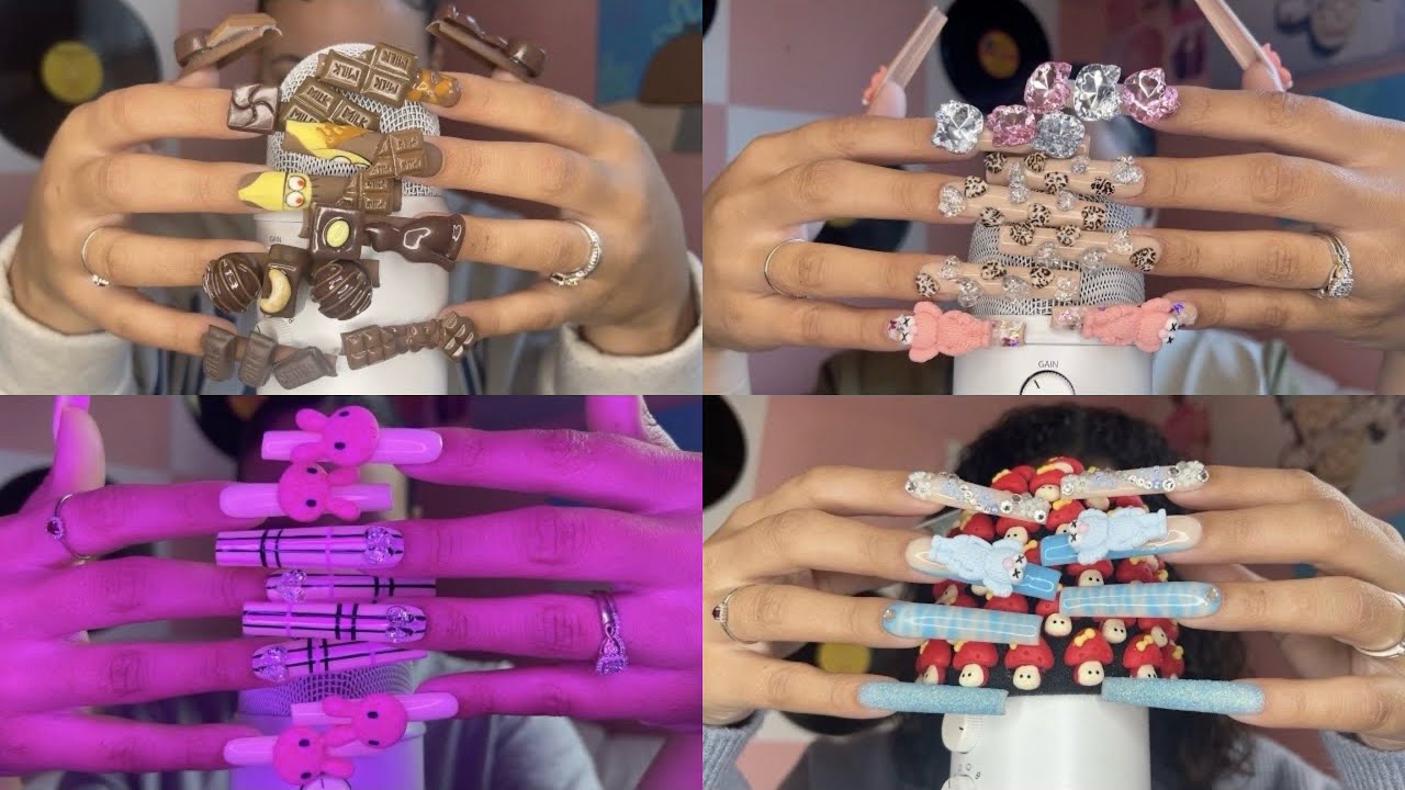XXL Nail Tapping ASMR | COMPILATION