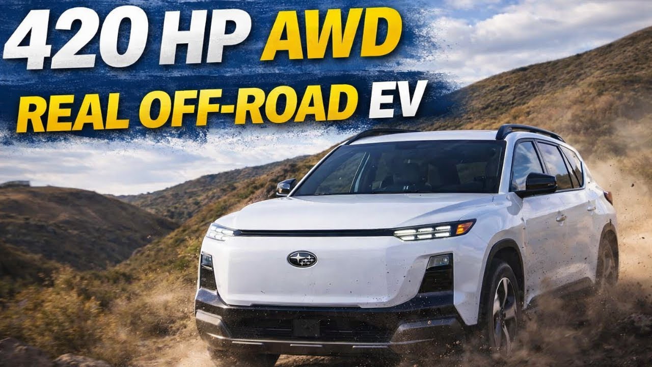 Subaru Getaway EV 2027 года, 420 л.с., полный привод, характеристики, которых вы не ожидали.