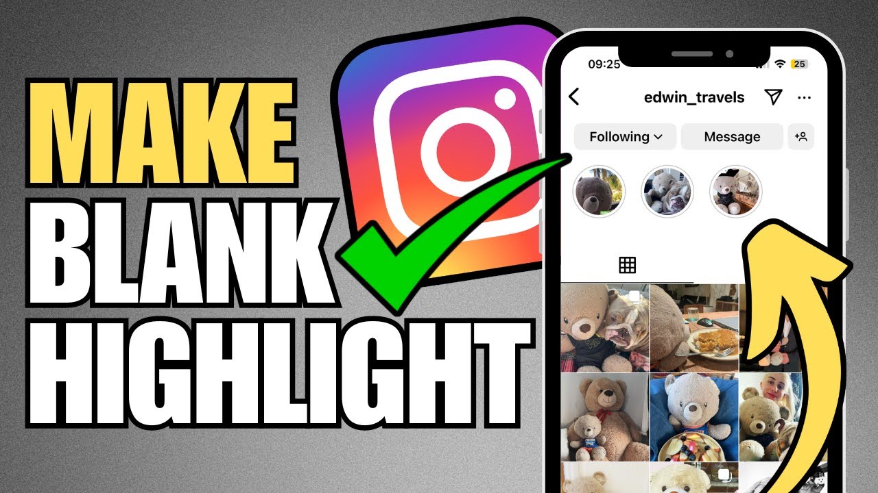 How To Add Blank Highlight Name on Instagram (Invisible Text)