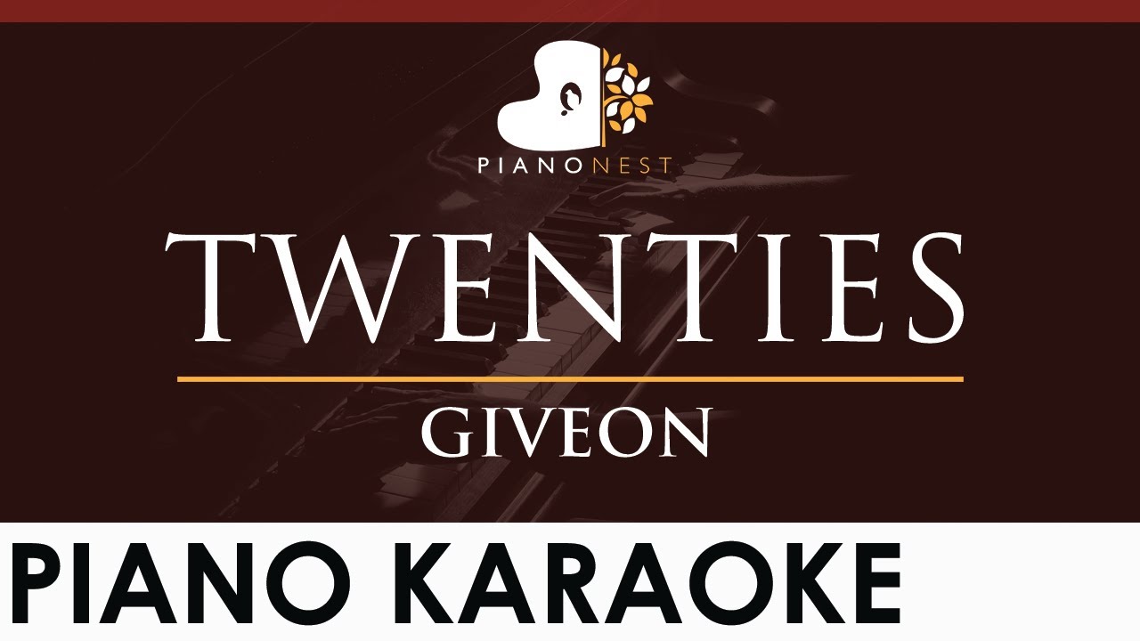 GIVEON - TWENTIES - HIGHER Key (Piano Karaoke Instrumental)