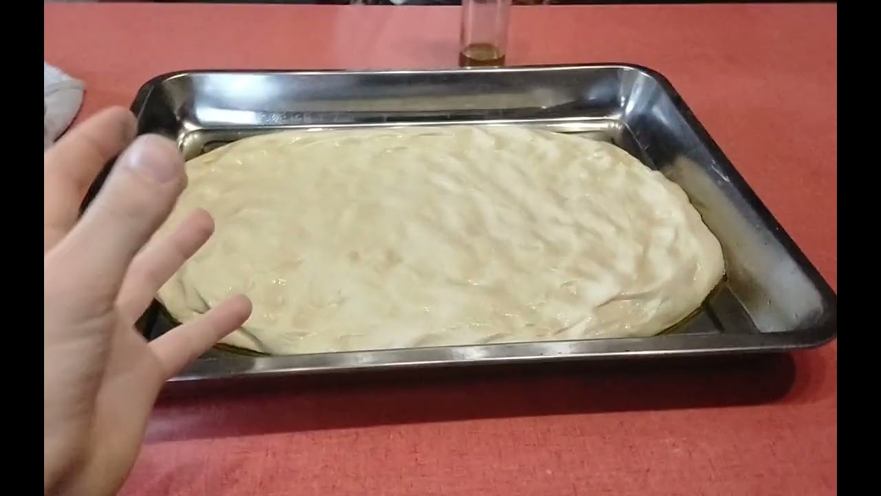 Metto l'impasto in teglia!!! (Parte 2)🍕🍕🍕