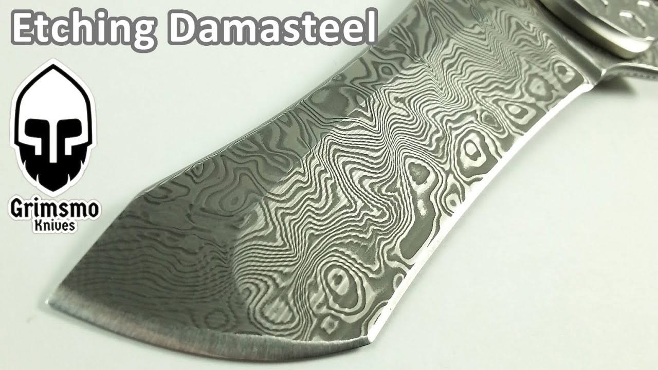 KMT 106 - Etching Damasteel knife blades with muriatic acid