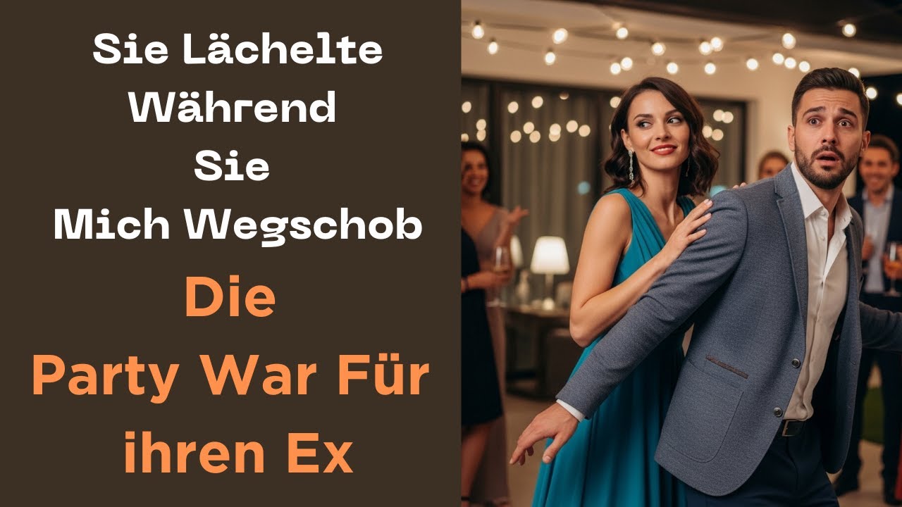 Sie lächelte, während sie mich wegschob – die Party war für ihren Ex