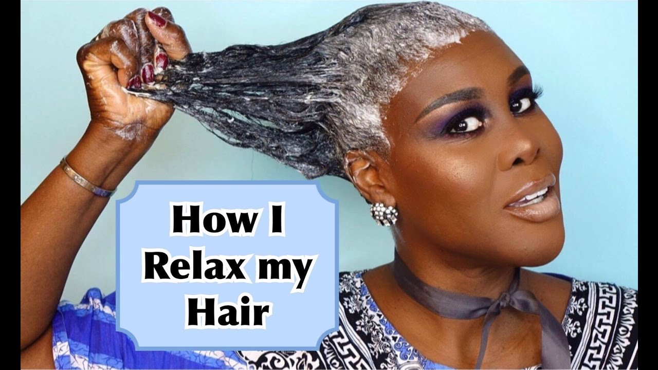 How I Relax & Style my Hair At Home | Tutorial | Fumi Desalu-Vold