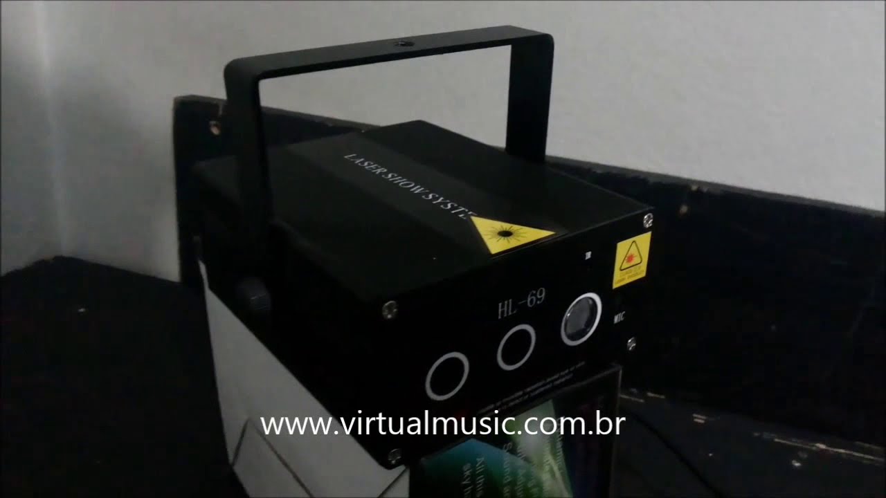 Laser Show HL69 Red Green Led Blue 1 Watt - www.virtualmusic.com.br