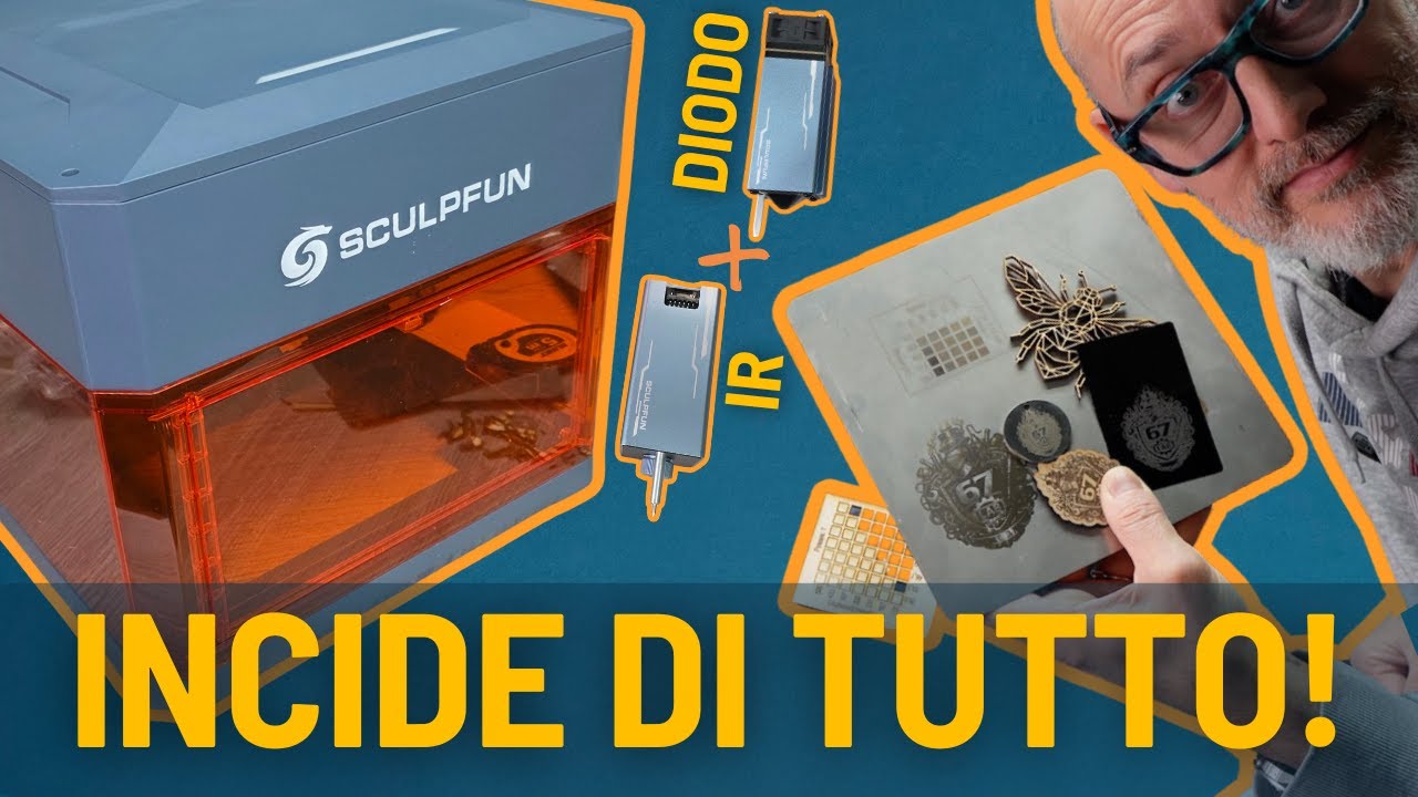 Incidi qualsiasi cosa con Sculpfun iCube Ultra Dual!