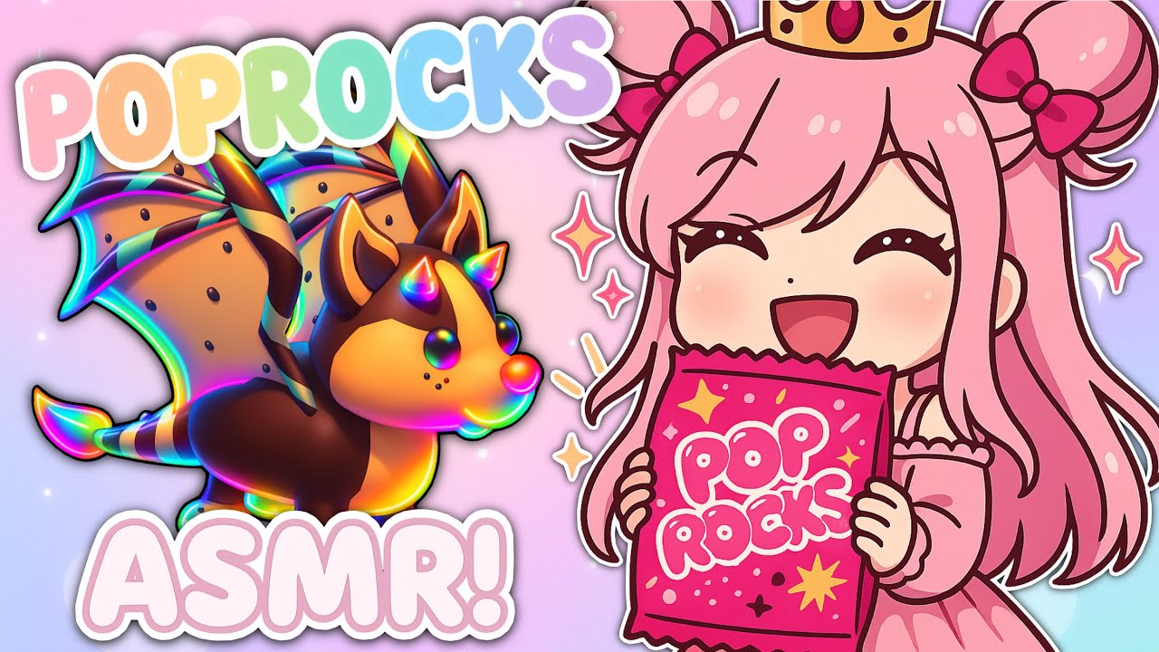 SO MANY TINGLES 🌟 Pop Rocks Eating + Adopt Me Grinding ASMR 🎀✨