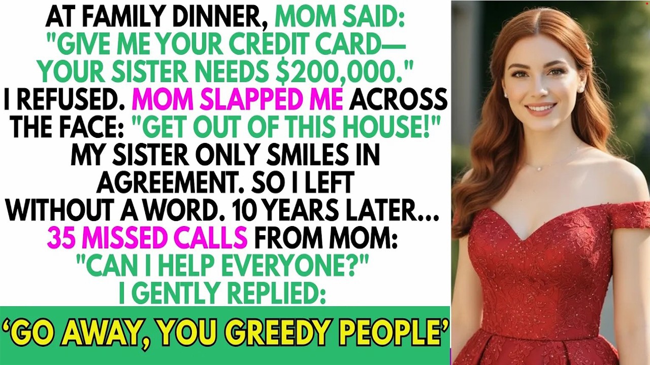 My Mom Slapped Me for Refusing $200,000, So I Disappeared and Returned as Their Worst Nightmare