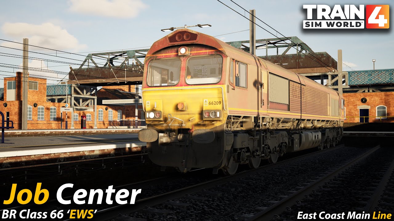 Job Center : East Coast Main Line : Train Sim World 4 [4K 60FPS]