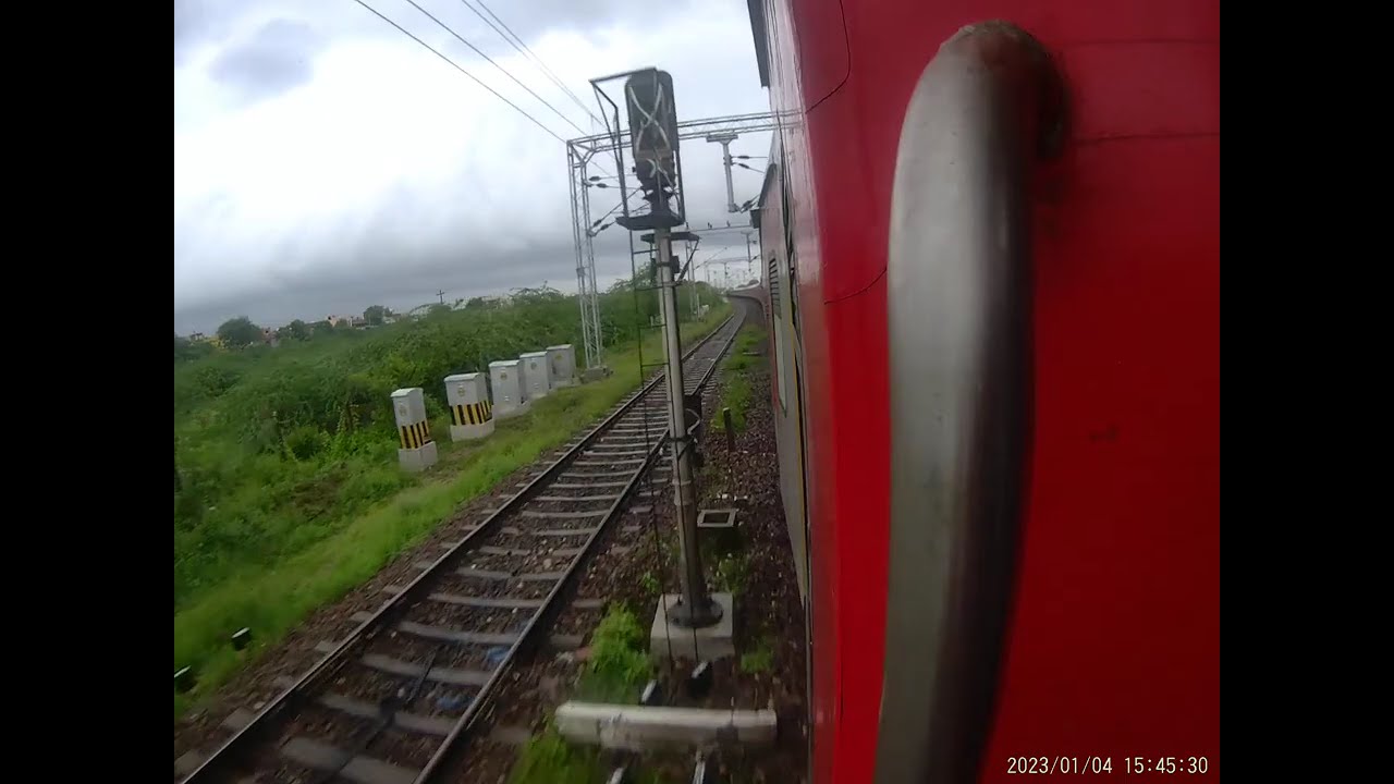 Train Entering Banar Railway Station Near Jodhpur Scenic Cloudy Weather #indianrailways #banar